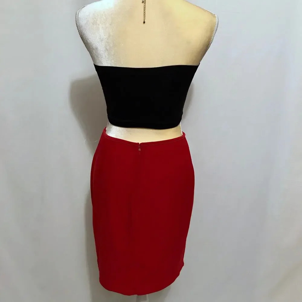 Morgan & Co. NWOT Red Mini Skirt Juniors/Women Various - Picture 4 of 10